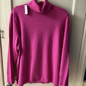 Women’s Talbots Pink Turtleneck-Size2X-NWT